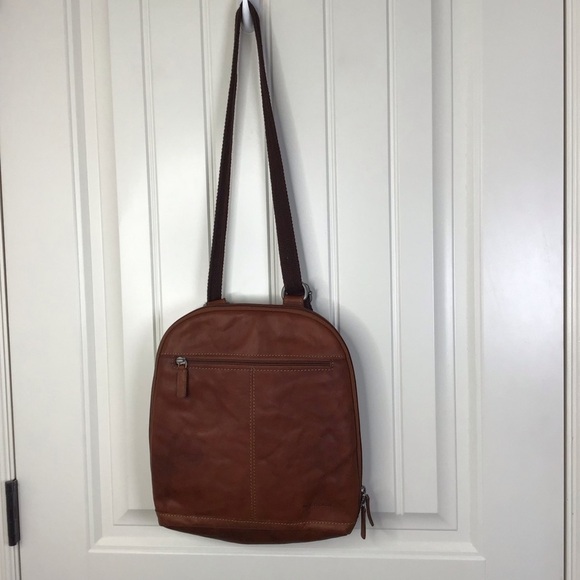 Jack Georges Leather Voyager 4 Way Backpack in Brown. - Picture 2 of 13